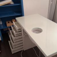 Tavolo onicotecnica con aspiratore ad incasso