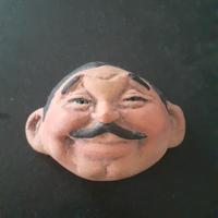 caricatura in ceramica di Clark Gable