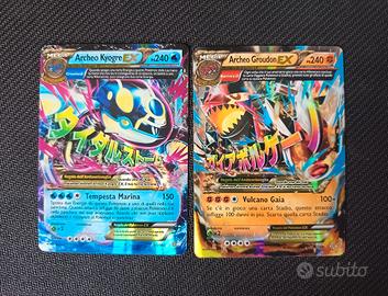 Kyogre + Groudon Primordiali Lotto Carte pokemon