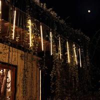 Luci Natalizie da esterno meteore effetto nevicata