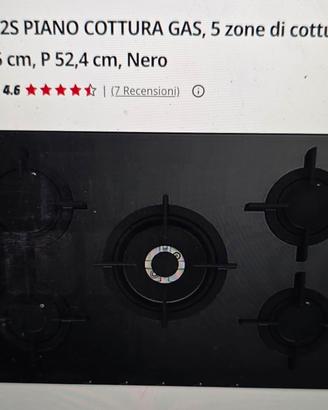 piano cottura gas, beko