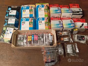 varie cartucce per stampanti Canon HP 