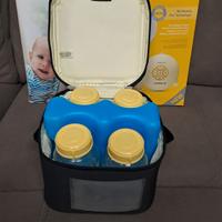 Borsa termica Medela con ghiaccetto e 4 bottiglie