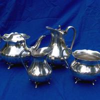 ARGENTO SHEFFIELD - ANTICO SERVIZIO DA Tè