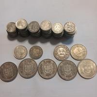 Monete Franchi Svizzeri d'argento nr. 123 pezzi