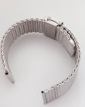 Cinturino orologio maglia Mesh Milanese 20 mm inox
