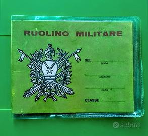 Ruolino militare Esercito italiano