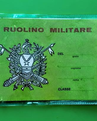 Ruolino militare Esercito italiano