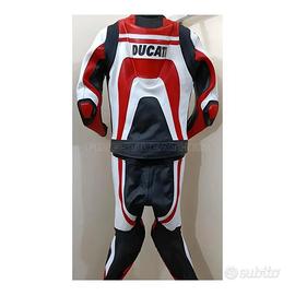 Tuta da moto in pelle Ducati Corse: marchio CE