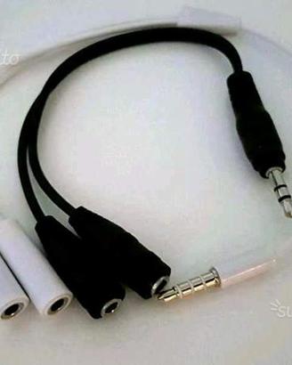 Cavo Audio Splitter jack 3,5