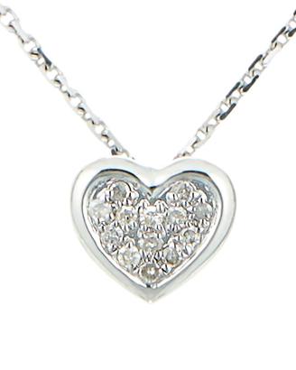 Ciondolo oro bianco e diamanti