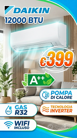 DAIKIN CONDIZIONATORE 12000 BTU WIFI 