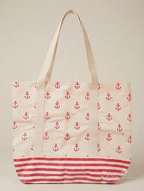 Borsa mare shopper Zuiki ancora e righe