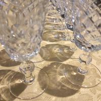 Servizio di bicchieri di vetro non completo vintag