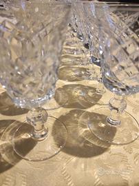 Servizio di bicchieri di vetro non completo vintag