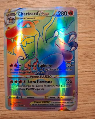 carta Pokemon Charizard arcobaleno 