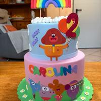 Torta scenografica e sfonfo Hey Duggee