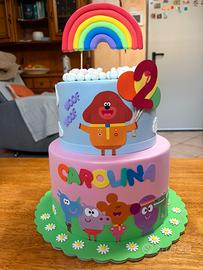 Torta scenografica e sfonfo Hey Duggee