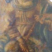 pezzo di una pittura antica 