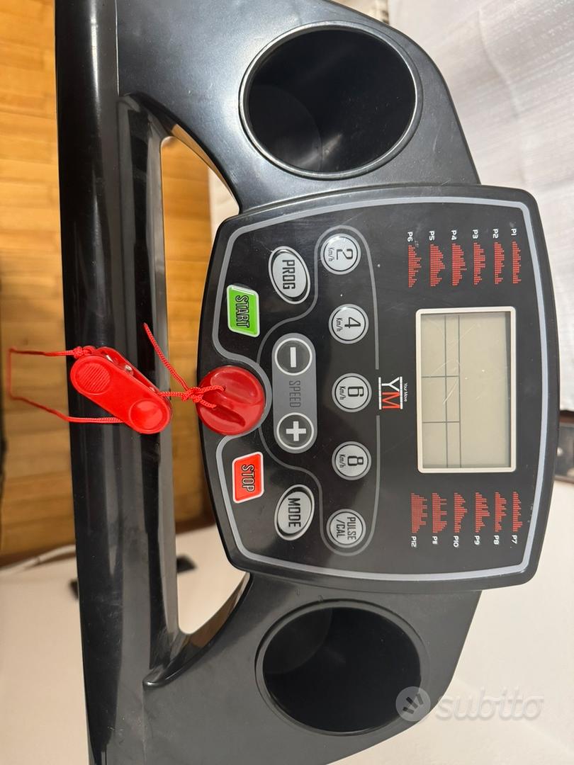 Tapis Roulant Pieghevole YM Next 1000 – Velocità 12 Km/h, Superficie 42 Cm, Bluetooth, 12 Programmi
