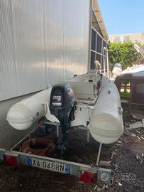 Gommone tender carrello