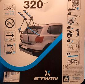 Portabici da portellone posteriore 320 Btwin