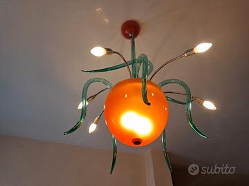 lampadario e  due applique Itre Murano