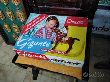 Giocattolo vintage Quercetti galoppa