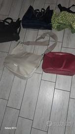 set di 5 borse Armani jeans, Gattinoni, Vera Pell