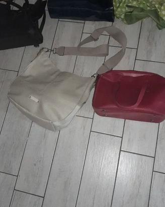 set di 5 borse Armani jeans, Gattinoni, Vera Pell