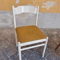 5 sedie per cucina vintage