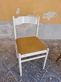 5 sedie per cucina vintage