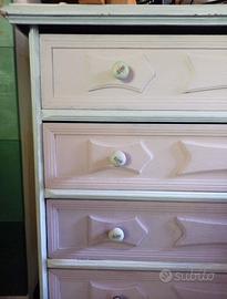 2 cassettiere shabby cameretta o ambiente in stile