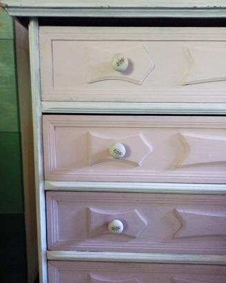 2 cassettiere shabby cameretta o ambiente in stile