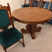 Tavolo in legno allungabile diam 114cm