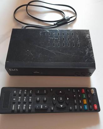 Decoder DVB-T2 zapper USB HDMI SCART ETHERNET nero