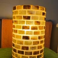 Lampada da tavolo in conchiglia capiz(madreperla)