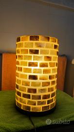 Lampada da tavolo in conchiglia capiz(madreperla)