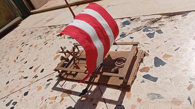Zattera di Ulisse scala 1/72 artigianale legno