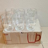 6 Bicchieri Boccali di Vetro Da 0,5L Birra Kloster