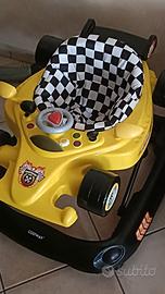 Girello costway go kart giallo