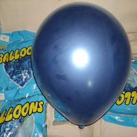 500 Palloncini colore blu metallico grande formato