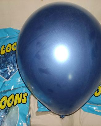 500 Palloncini colore blu metallico grande formato