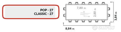 Piscina Laghetto Europe Gold 8,8x3,8 mt (pianta)