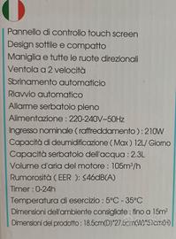 Deumidificatore Akai DH12k