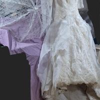 Vestito da sposa organza e PIZZO FRANCESE 