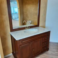 Monoblocco bagno con specchio