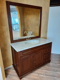 Monoblocco bagno con specchio