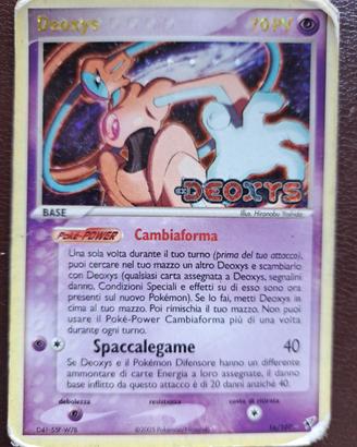 Deoxys 16/107 holo ita stamp - Ex Deoxys