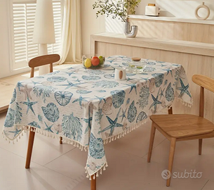 tovaglia tavola 140x180 estiva mare stelle nuova